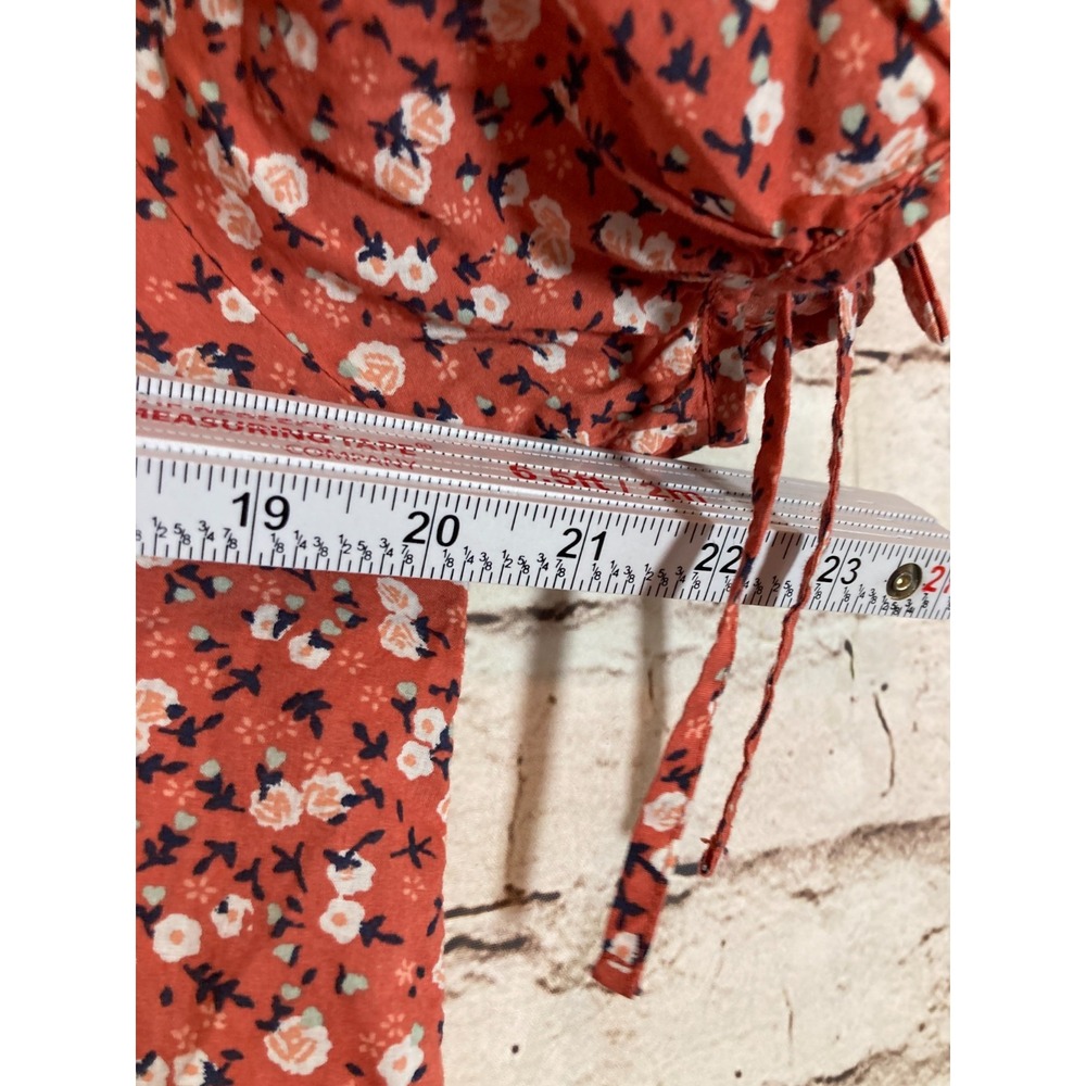 Universal Thread Peasant Top Large Dark Salmon Di… - image 7